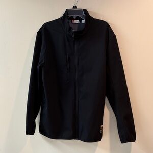 Black Full-Zip Softshell Jacket